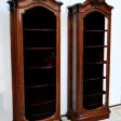 Rare Paire de Vitrines de Propriété en Acajou, style Napoléon III – 2ème partie du XIXe