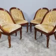 Suite de 4 Chaises en Palissandre, époque Charles X – Début XIXe