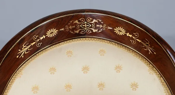 Paire de Bergères en Palissandre, époque Charles X – Début XIXe