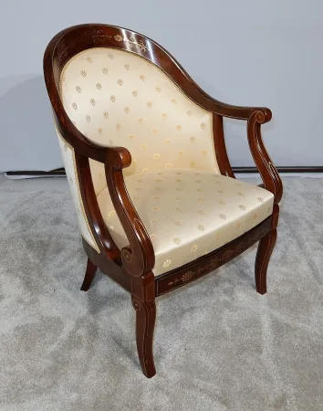 Paire de Bergères en Palissandre, époque Charles X – Début XIXe