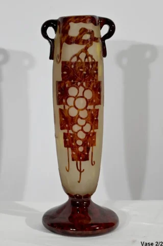 PAIR OF VASES signed CHARDER