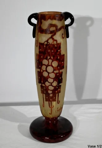 PAIR OF VASES signed CHARDER
