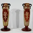Paire de Vases « Le Verre Français », signés Charder, Art Déco – 1927