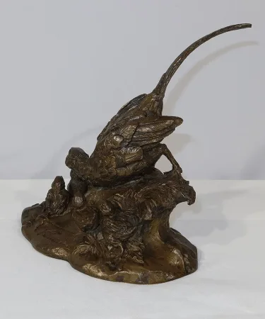 BRONZE PHEASANT signed VILAVAN