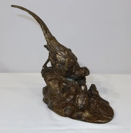 BRONZE PHEASANT signed VILAVAN