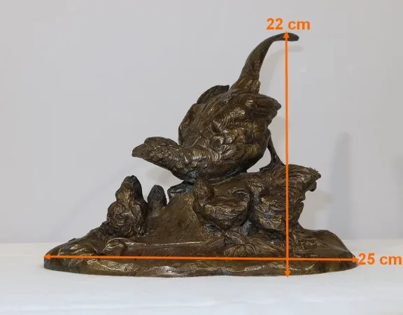 BRONZE PHEASANT signed VILAVAN
