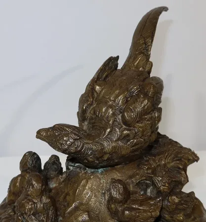 BRONZE PHEASANT signed VILAVAN