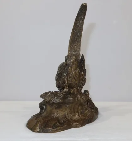BRONZE PHEASANT signed VILAVAN