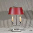 Lampe Bouillotte en Métal Argenté – Début XXe
