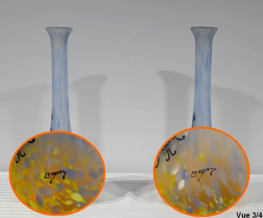 Paire de Vases en Pâte de Verre, signés Legras – Fin XIXe