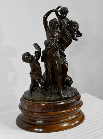 Bronze « L’enfance de Silène », d’après Clodion – 2ème partie du XIXe