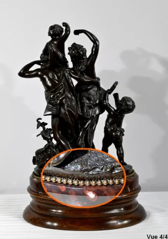 Bronze « L’enfance de Silène », d’après Clodion – 2ème partie du XIXe
