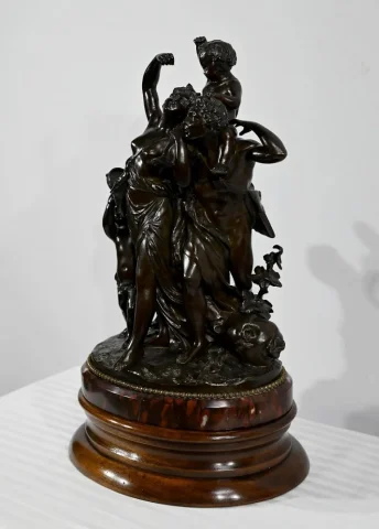 Bronze « L’enfance de Silène », d’après Clodion – 2ème partie du XIXe