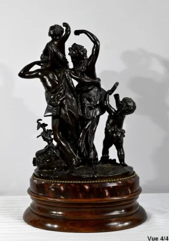 Bronze « L’enfance de Silène », d’après Clodion – 2ème partie du XIXe