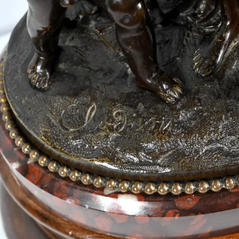 Bronze « L’enfance de Silène », d’après Clodion – 2ème partie du XIXe