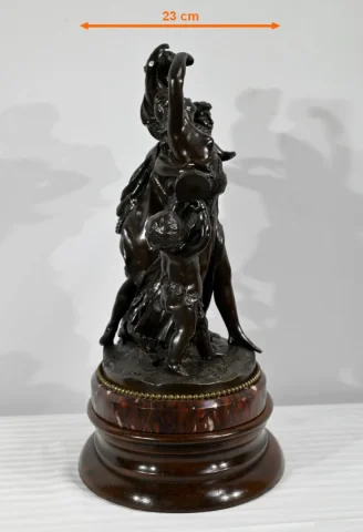Bronze « L’enfance de Silène », d’après Clodion – 2ème partie du XIXe