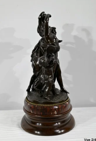 Bronze « L’enfance de Silène », d’après Clodion – 2ème partie du XIXe