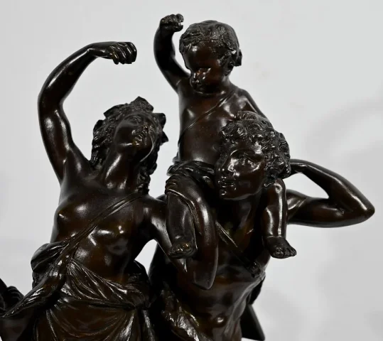 Bronze « L’enfance de Silène », d’après Clodion – 2ème partie du XIXe