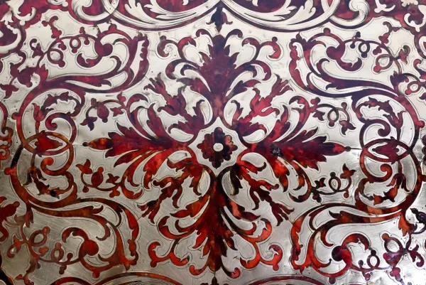 Table d’Apparat Violonée en Poirier Noirci, style Boulle, époque Napoléon III – Milieu XIXe
