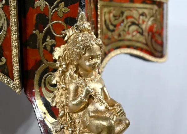 Table d’Apparat Violonée en Poirier Noirci, style Boulle, époque Napoléon III – Milieu XIXe