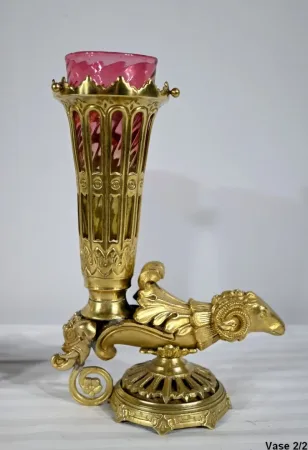 PAIR OF RYTHON VASES