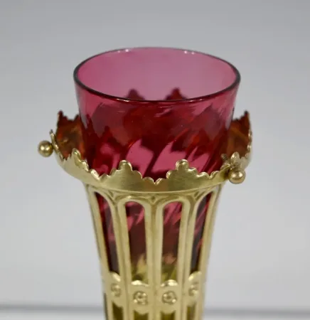 PAIR OF RYTHON VASES