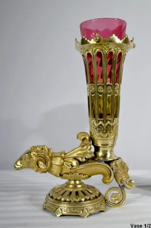PAIR OF RYTHON VASES