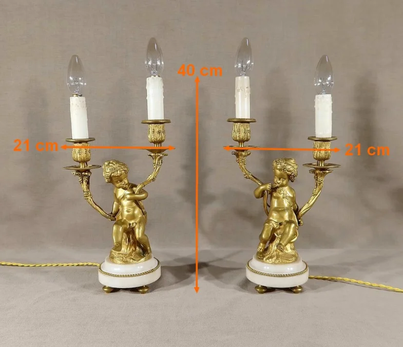 PAAR KANDELABER IM LOUIS XVI-STIL
