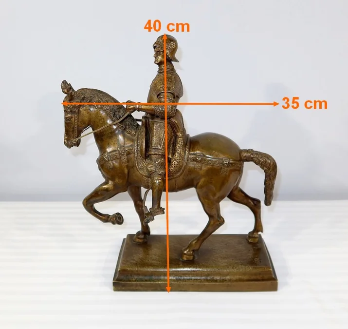 BRONZE BARTOLOMEO COLLEONE nach VERROCCHIO
