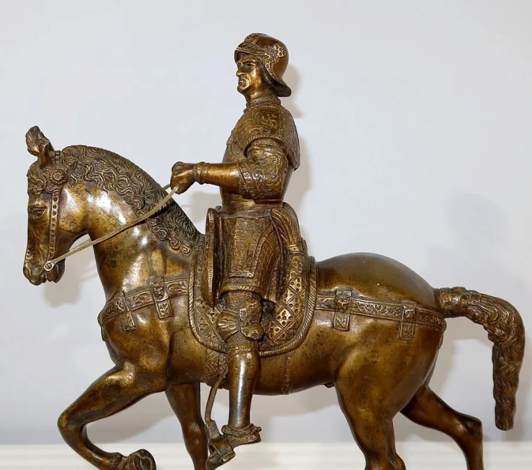 BRONZE BARTOLOMEO COLLEONE nach VERROCCHIO