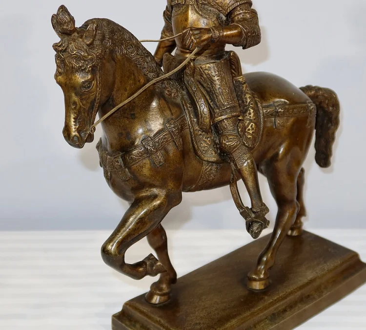 BRONZE BARTOLOMEO COLLEONE nach VERROCCHIO
