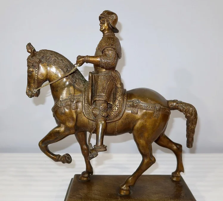 BRONZE BARTOLOMEO COLLEONE nach VERROCCHIO