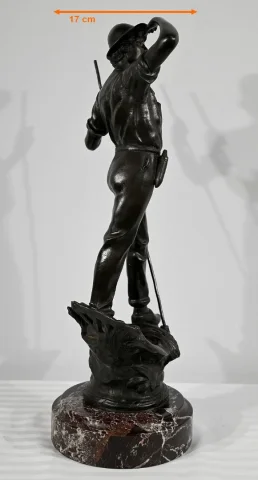 Bronze « Le Faucheur », signé E.Aizelin – 2ème partie du XIXe