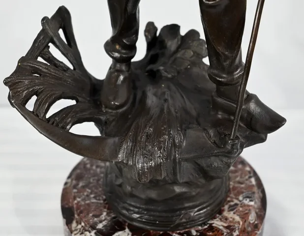 Bronze « Le Faucheur », signé E.Aizelin – 2ème partie du XIXe