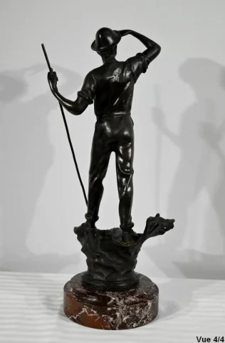 Bronze « Le Faucheur », signé E.Aizelin – 2ème partie du XIXe