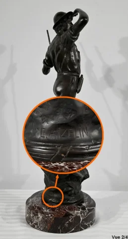 Bronze « Le Faucheur », signé E.Aizelin – 2ème partie du XIXe