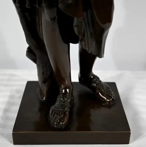 Important Bronze « Diane de Gabies », d’après Praxitèle – Début XXe