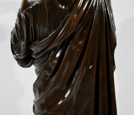 Important Bronze « Diane de Gabies », d’après Praxitèle – Début XXe