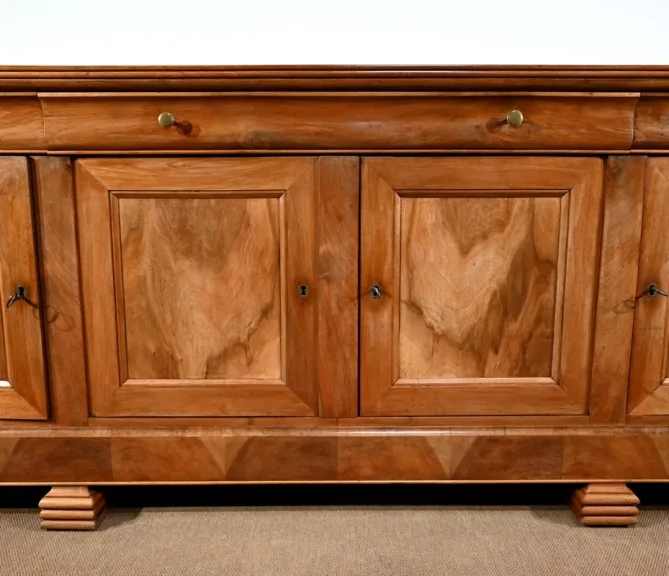 Importante Enfilade en Noyer Blond, époque Louis Philippe – Milieu XIXe