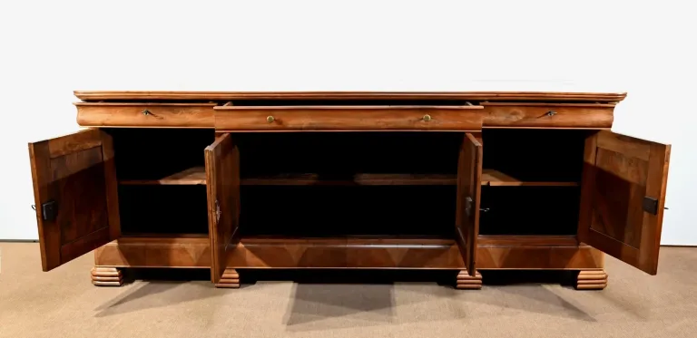 Importante Enfilade en Noyer Blond, époque Louis Philippe – Milieu XIXe