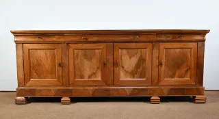 Importante Enfilade en Noyer Blond, époque Louis Philippe – Milieu XIXe