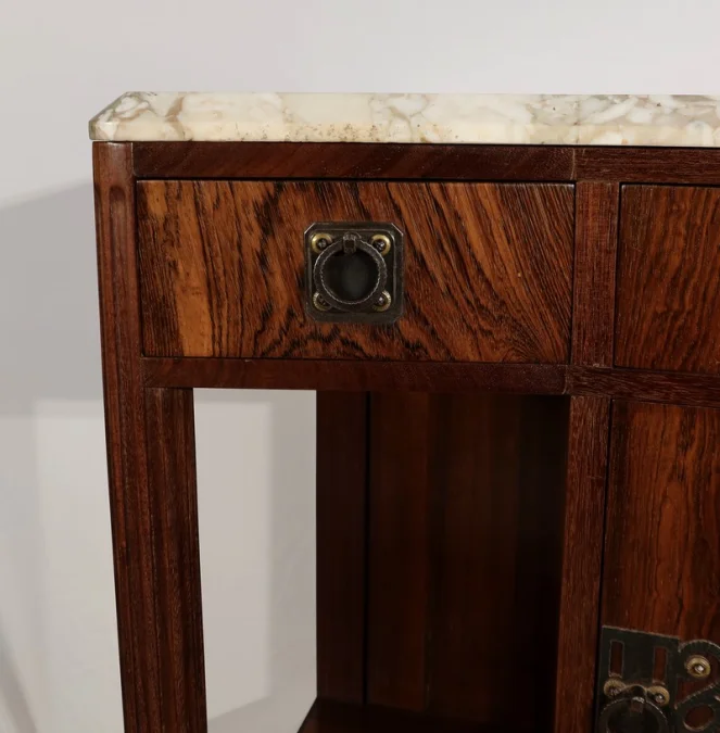 Desserte en Palissandre et Amarante, Art Déco – 1930