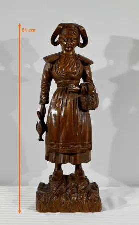 Bretonne Revenant du Marché – Fin XIXe