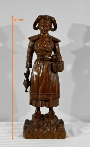 Bretonne Revenant du Marché – Fin XIXe
