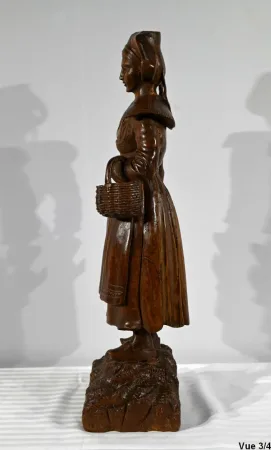 Bretonne Revenant du Marché – Fin XIXe