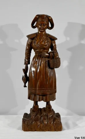 Bretonne Revenant du Marché – Fin XIXe