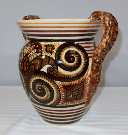 Vase en Faïence signé P. Fouillen, Henriot Quimper - 1940