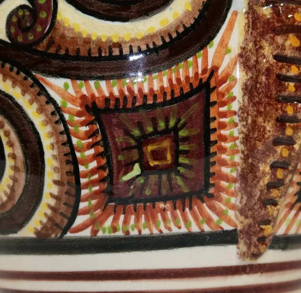 Vase en Faïence signé P. Fouillen, Henriot Quimper - 1940