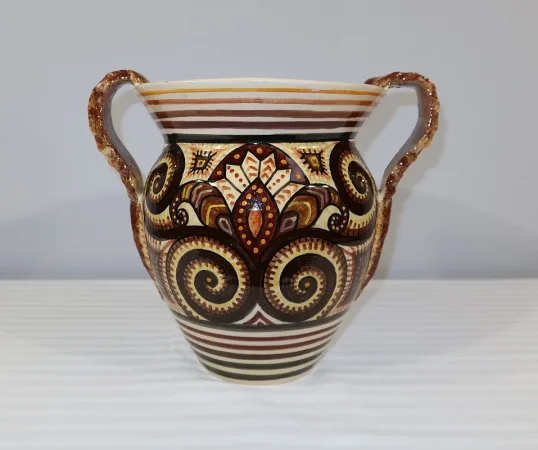 Vase en Faïence signé P. Fouillen, Henriot Quimper - 1940
