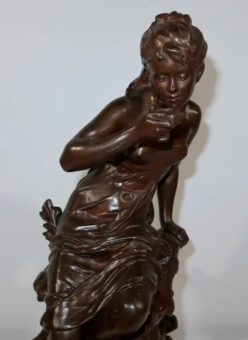 Bronze « La Source », par M. Moreau – Milieu XIXe